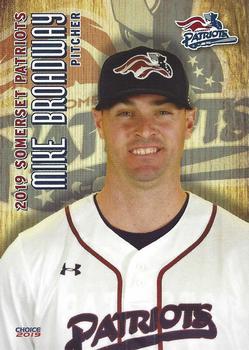 2019 Choice Somerset Patriots #04 Mike Broadway Front