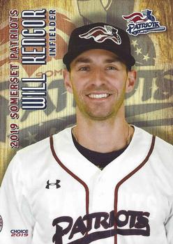 2019 Choice Somerset Patriots #14 Will Kengor Front