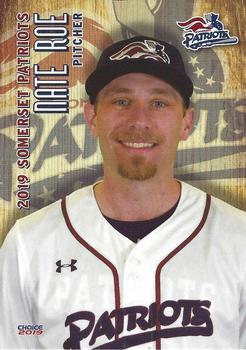 2019 Choice Somerset Patriots #28 Nate Roe Front