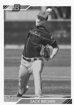 2020 Bowman Heritage - Prospects Black & White #BHP-34 Zack Brown Front