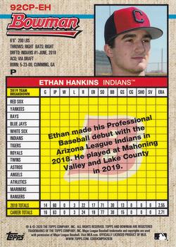 2020 Bowman Heritage - Chrome Prospects #92CP-EH Ethan Hankins Back
