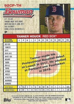 2020 Bowman Heritage - Chrome Prospects #92CP-TH Tanner Houck Back