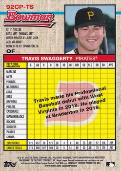 2020 Bowman Heritage - Chrome Prospects #92CP-TS Travis Swaggerty Back