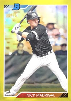 2020 Bowman Heritage - Chrome Prospects Yellow #92CP-NM Nick Madrigal Front