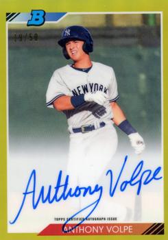 2020 Bowman Heritage - Chrome Prospect Autographs Gold #92PA-AV Anthony Volpe Front
