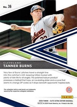2020 Panini Elite Extra Edition - 203rd Decade Die Cut #36 Tanner Burns Back