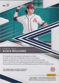 2020 Panini Elite Extra Edition - 203rd Decade Die Cut #37 Alika Williams Back