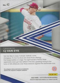 2020 Panini Elite Extra Edition - 203rd Decade Die Cut #42 CJ Van Eyk Back