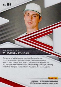 2020 Panini Elite Extra Edition - 203rd Decade Die Cut #160 Mitchell Parker Back