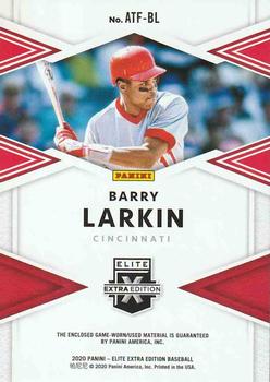 2020 Panini Elite Extra Edition - All-Time First Round Materials Black #ATF-BL Barry Larkin Back