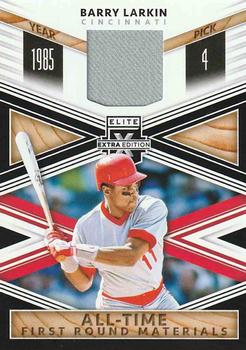 2020 Panini Elite Extra Edition - All-Time First Round Materials Black #ATF-BL Barry Larkin Front