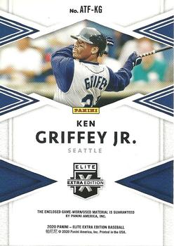 2020 Panini Elite Extra Edition - All-Time First Round Materials Black #ATF-KG Ken Griffey Jr. Back