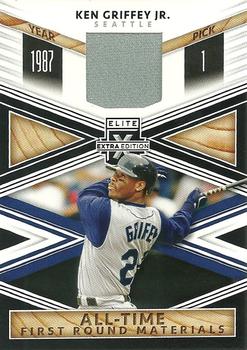 2020 Panini Elite Extra Edition - All-Time First Round Materials Black #ATF-KG Ken Griffey Jr. Front