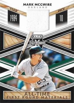 2020 Panini Elite Extra Edition - All-Time First Round Materials Black #ATF-MM Mark McGwire Front