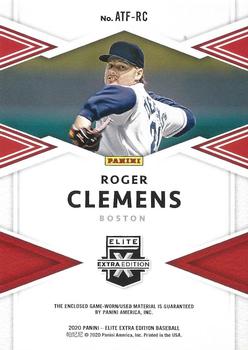 2020 Panini Elite Extra Edition - All-Time First Round Materials Black #ATF-RC Roger Clemens Back