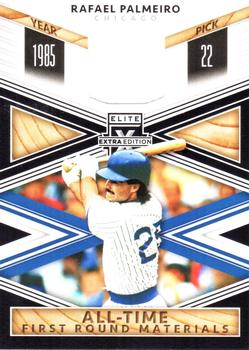 2020 Panini Elite Extra Edition - All-Time First Round Materials Black #ATF-RP Rafael Palmeiro Front