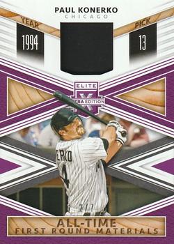 2020 Panini Elite Extra Edition - All-Time First Round Materials Purple #ATF-PK Paul Konerko Front
