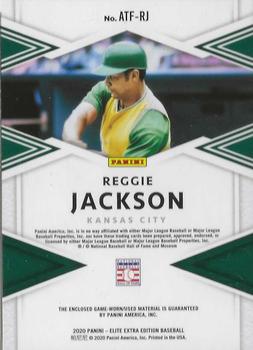 2020 Panini Elite Extra Edition - All-Time First Round Materials Red #ATF-RJ Reggie Jackson Back