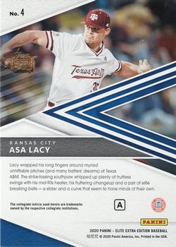 2020 Panini Elite Extra Edition - Prime Numbers A #4 Asa Lacy Back