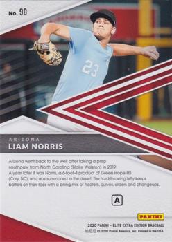 2020 Panini Elite Extra Edition - Prime Numbers A #90 Liam Norris Back