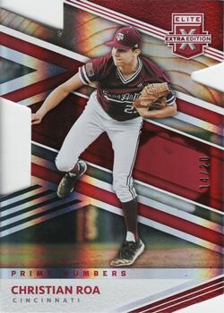 2020 Panini Elite Extra Edition - Prime Numbers A Die Cut #104 Christian Roa Front