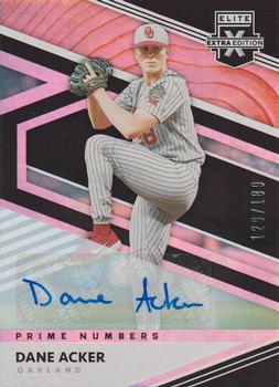 2020 Panini Elite Extra Edition - Prime Numbers A Signatures #134 Dane Acker Front