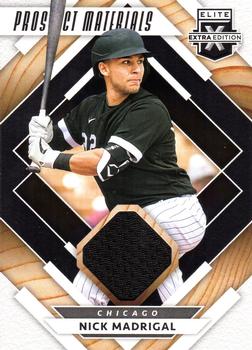 2020 Panini Elite Extra Edition - Prospect Materials Black #PM-NM Nick Madrigal Front
