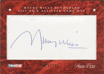 2008 TriStar Signa Cuts Baseball Edition - Hall of Famers / Legends / Superstar #NNO Maury Wills Front