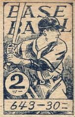 1947 Base Ball Back Menko (JCM 75) #2 Hiroshi Oshita Back