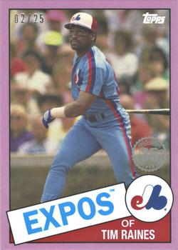 2020 Topps On-Demand Set 23: Topps Mini - 1985 Topps Baseball 35th Anniversary Pink #85TB-24 Tim Raines Front