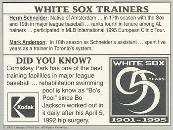 1995 Kodak Chicago White Sox #NNO Herm Schneider / Mark Anderson Back