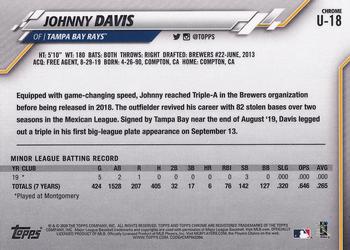 2020 Topps Chrome Update #U-18 Johnny Davis Back