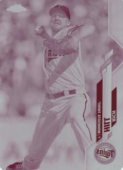 2020 Topps Chrome Update - Printing Plate Magenta #U-17 Rich Hill Front