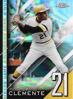 2020 Topps Chrome Update - A Numbers Game #NGC-3 Roberto Clemente Front