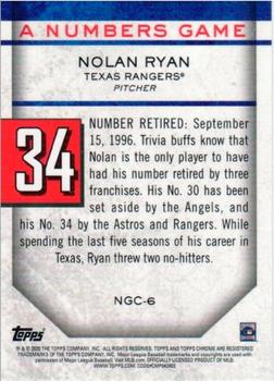 2020 Topps Chrome Update - A Numbers Game #NGC-6 Nolan Ryan Back