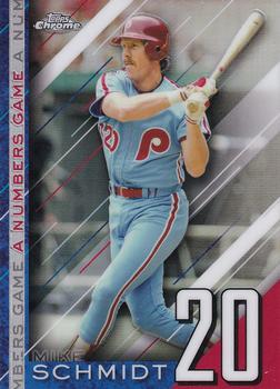 2020 Topps Chrome Update - A Numbers Game #NGC-23 Mike Schmidt Front
