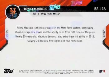 2021 Bowman Next Baseball America's Top 100 Prospects - Autographs #BA-13A Ronny Mauricio Back