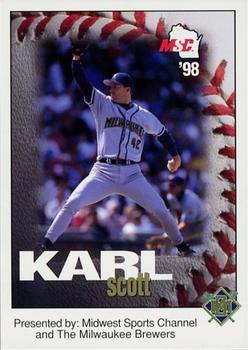 1998 Milwaukee Brewers Police - Midwest Sports Channel #NNO Scott Karl Front