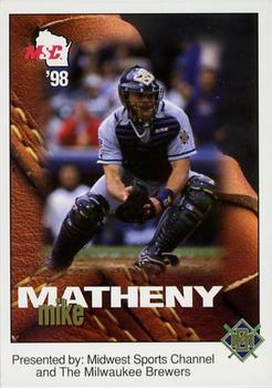1998 Milwaukee Brewers Police - Midwest Sports Channel #NNO Mike Matheny Front
