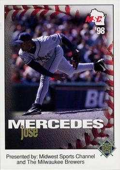 1998 Milwaukee Brewers Police - Midwest Sports Channel #NNO Jose Mercedes Front