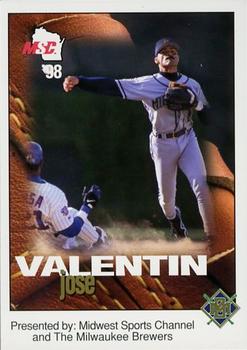 1998 Milwaukee Brewers Police - Midwest Sports Channel #NNO Jose Valentin Front