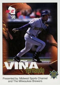 1998 Milwaukee Brewers Police - Midwest Sports Channel #NNO Fernando Vina Front
