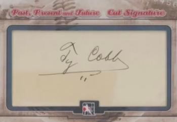 2014 In The Game Past, Present and Future - Cut Signatures #CS-TCO Ty Cobb Front
