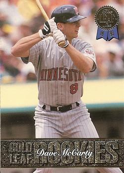 1993 Leaf - Gold Leaf Rookies Update #3 Dave McCarty Front