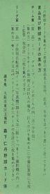 1960 Jintan Gum (JF 8) #5 Shigeo Nagashima Back