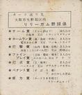 1960 LiLi Gum (JF 28) #6 Yoshio Yoshida Back