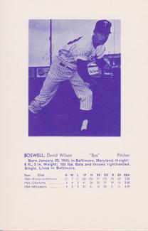1965 Trade Bloc Minnesota Twins #NNO Dave Boswell Front