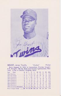 1965 Trade Bloc Minnesota Twins #NNO Jim Grant Front