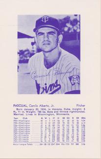 1965 Trade Bloc Minnesota Twins #NNO Camilo Pascual Front