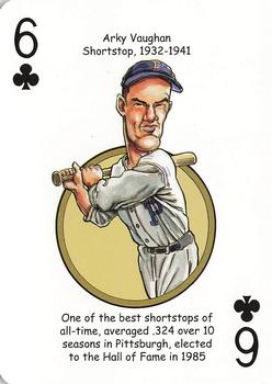 2020 Hero Decks Pittsburgh Pirates Baseball Heroes Playing Cards #6♣ Arky Vaughan Front